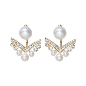 Claudia Pearl Earrings (gold & silver)