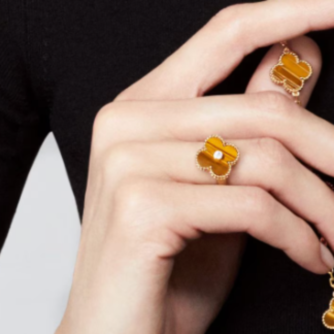 Amber Ring - Orange / Gold