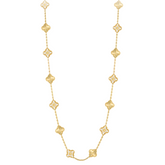 Coki Long Melli Halskette - Diamant / Gold