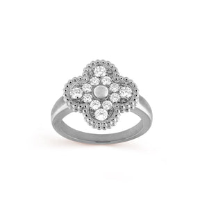 Silver Diamanté Ring