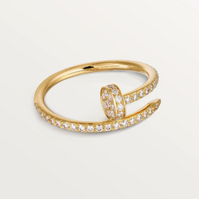 Nagel Dieamant Ring - Schmal