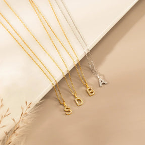 Personalized Pavé Initial Necklace