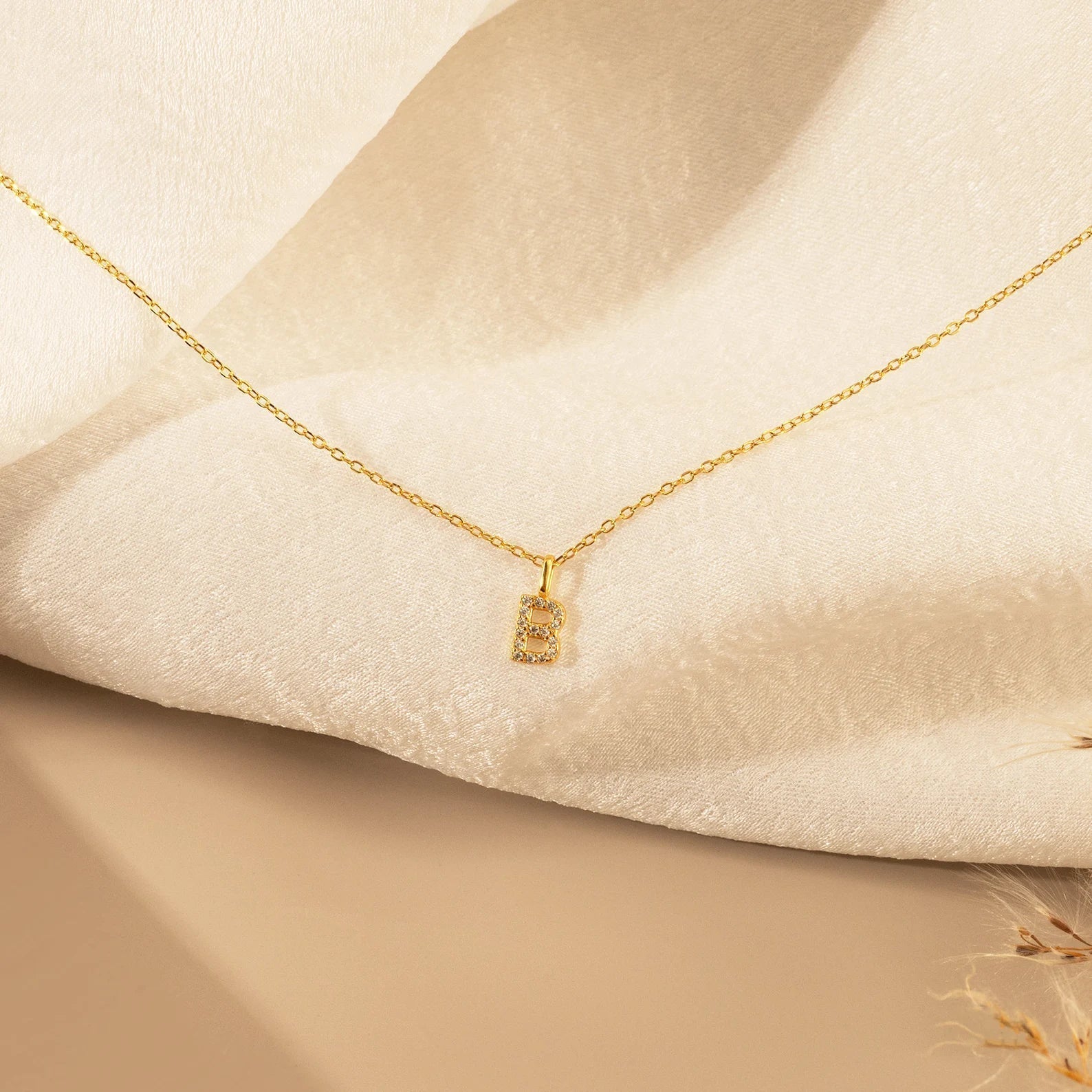 Personalized Pavé Initial Necklace